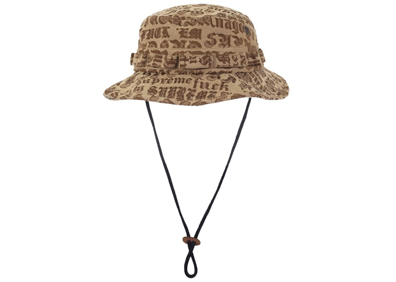 Supreme Supreme Cities Jacquard Boonie Hat Brown