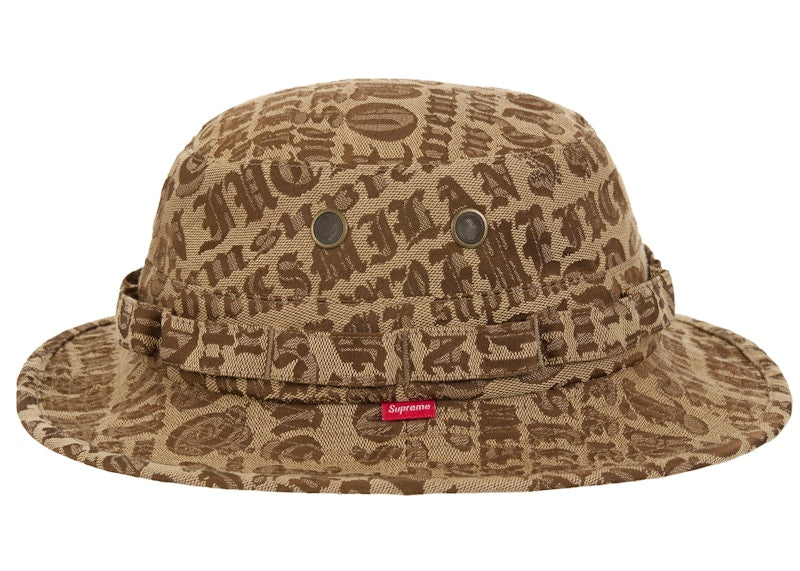 Supreme Supreme Cities Jacquard Boonie Hat Brown