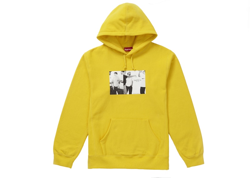 Supreme Classic Ad Hooded Sweatshirt Yellow
