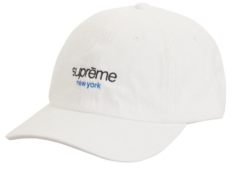 Supreme Classic Logo 6-Panel White