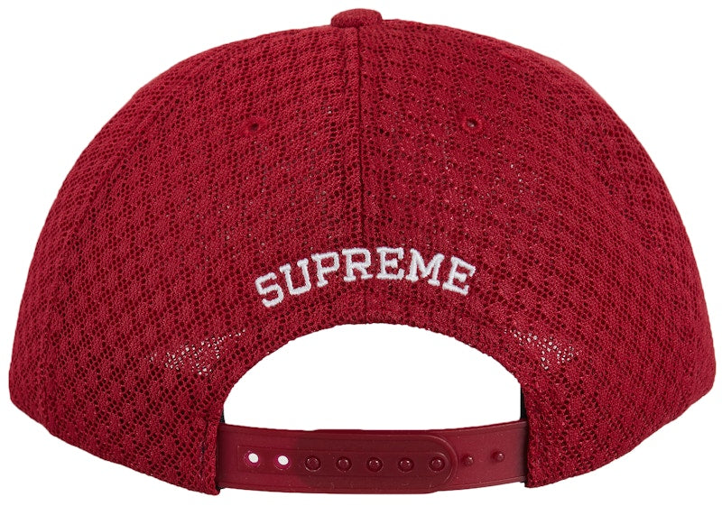 Supreme Classic Logo Air Mesh 6-Panel Red