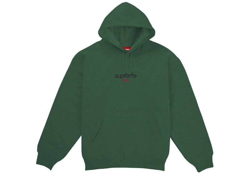 Supreme Classic Logo Berlin Shop Hooded Sweatshirt Green