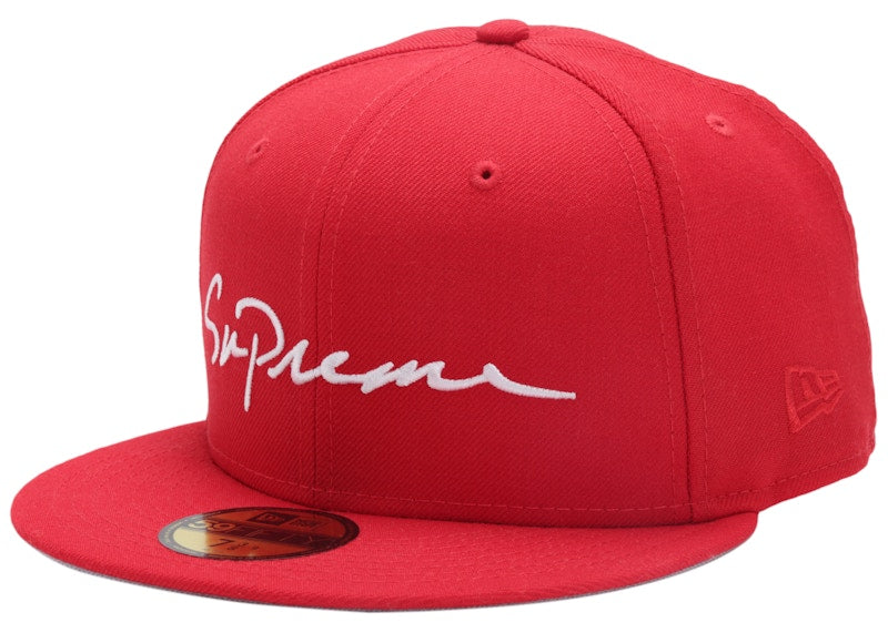 Supreme Classic Script New Era Cap Red