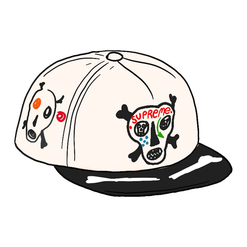 Supreme Clayton Patterson Skulls 5-Panel Stone