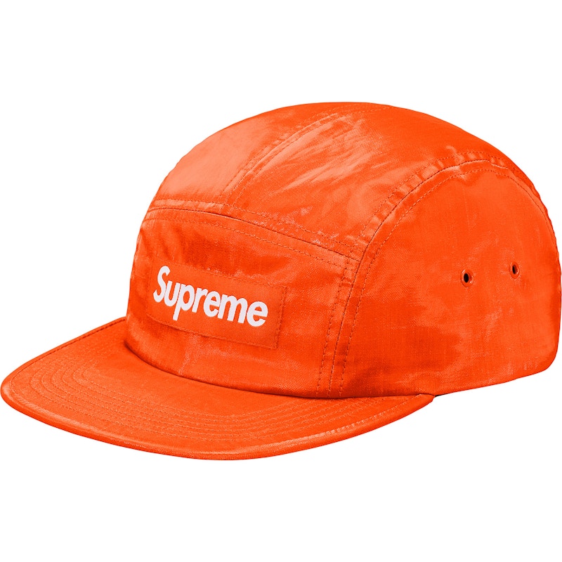 Supreme Coated Linen Camp Cap Orange