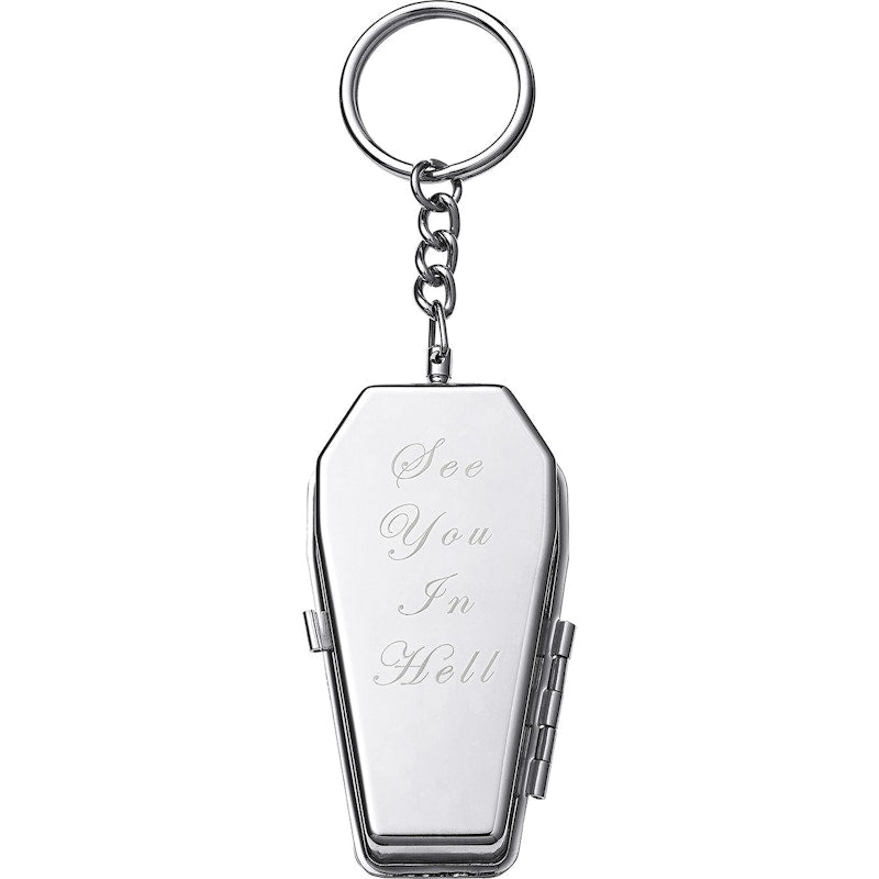 Supreme Coffin Keychain Silver