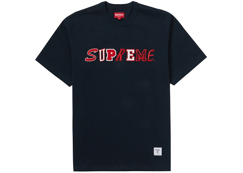 Supreme Collage Logo S/S Top Navy