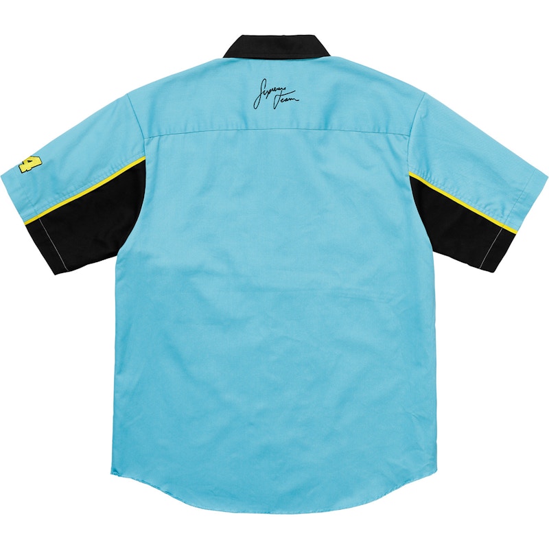 Supreme Color Blocked Work Shirt (SS18) Bright Blue