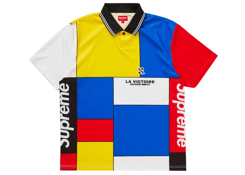 Supreme Colorblocked Soccer Polo Red