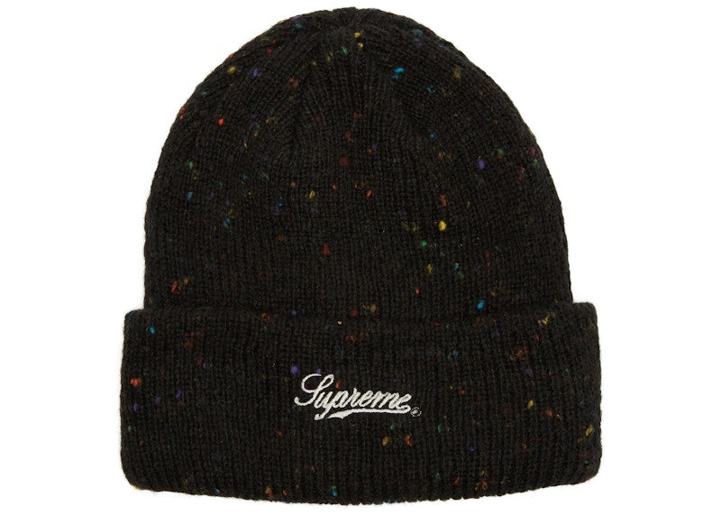 Supreme Colored Speckle Beanie Black
