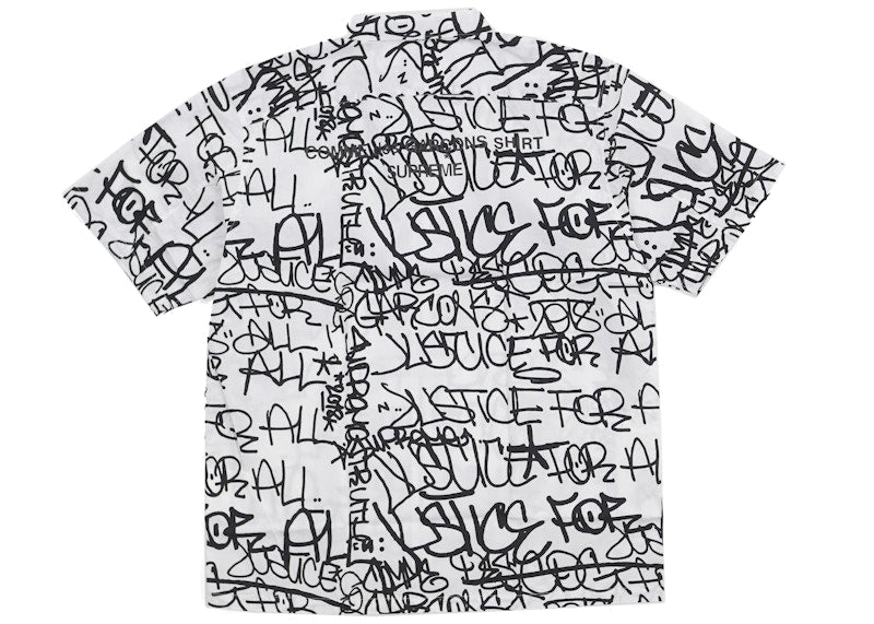Supreme Comme des Garcons SHIRT Graphic S/S Shirt White