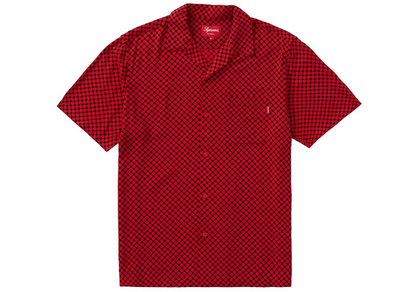 Supreme Compact Dot Rayon S/S Shirt Red