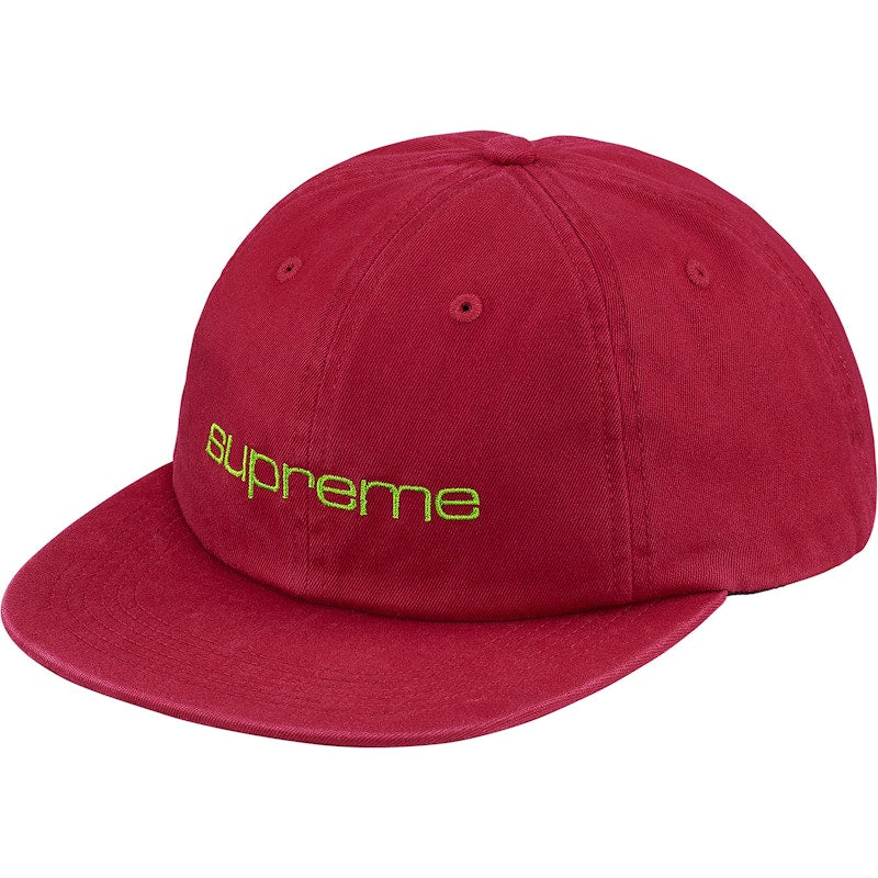 Supreme Compact Logo 6-Panel Red