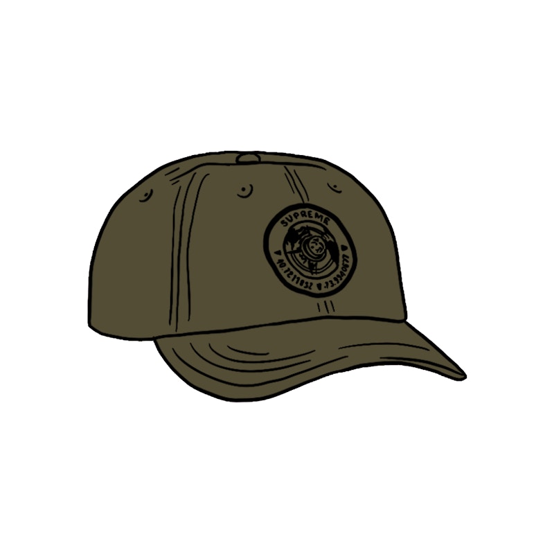 Supreme Compass 6-Panel Olive