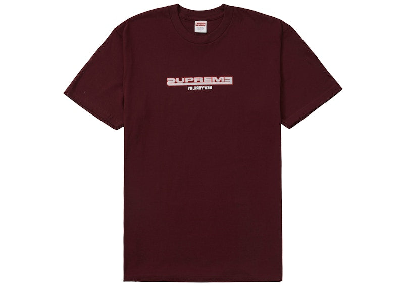 Supreme Connected Tee Burgundy