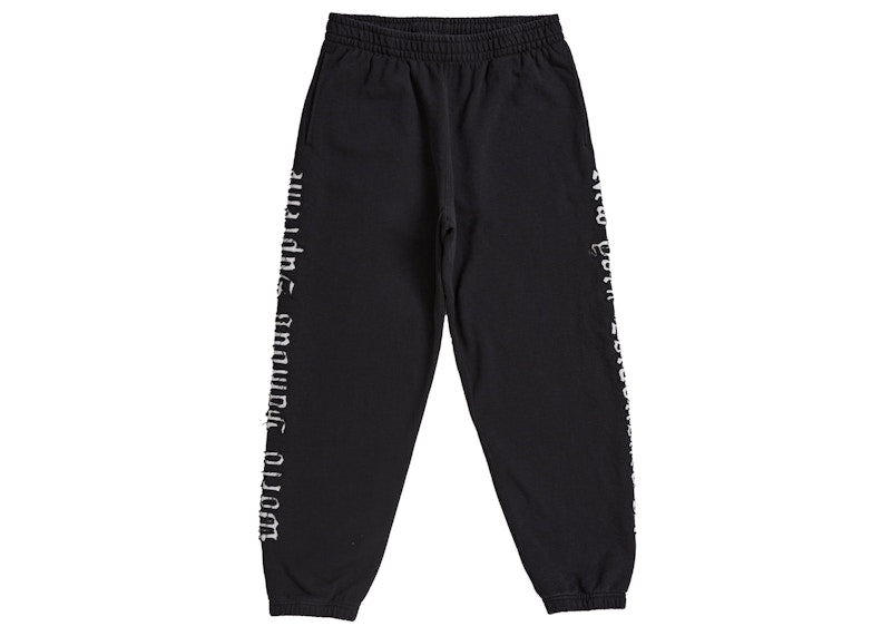 Supreme Contrast Cutout Sweatpant Black