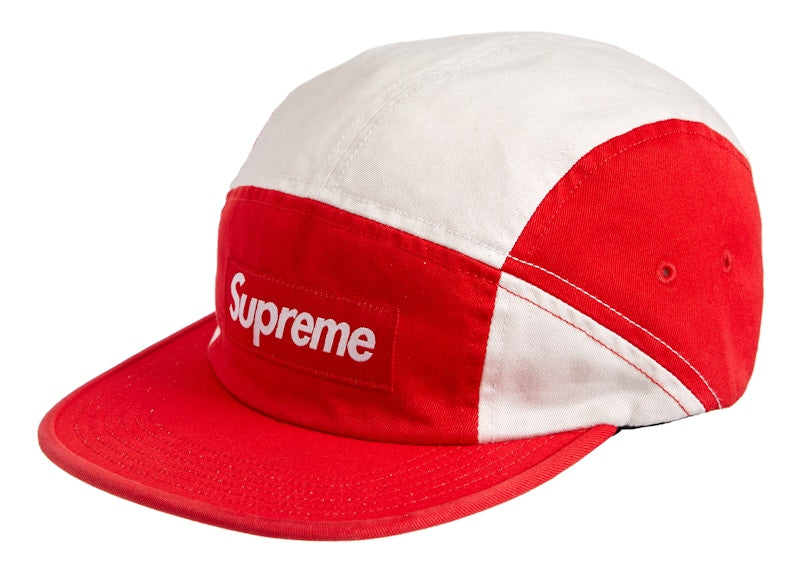 Supreme Contrast Panel Camp Cap Red