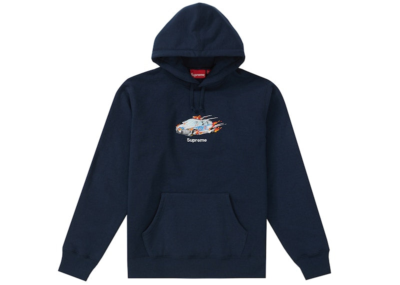 Supreme Cop Car Hooded Sweatshirt Navy