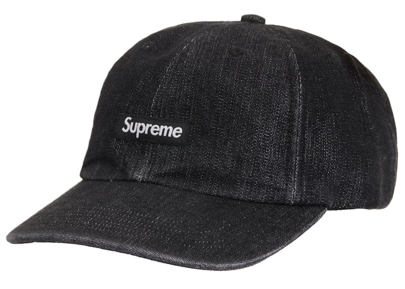 Supreme Cordura Denim Small Box 6-Panel Black
