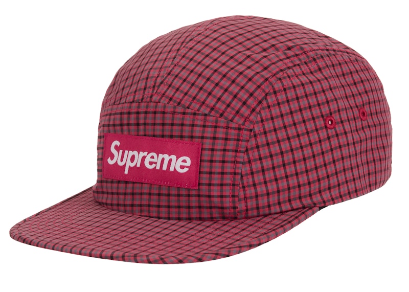 Supreme Cordura Plaid Camp Cap Red