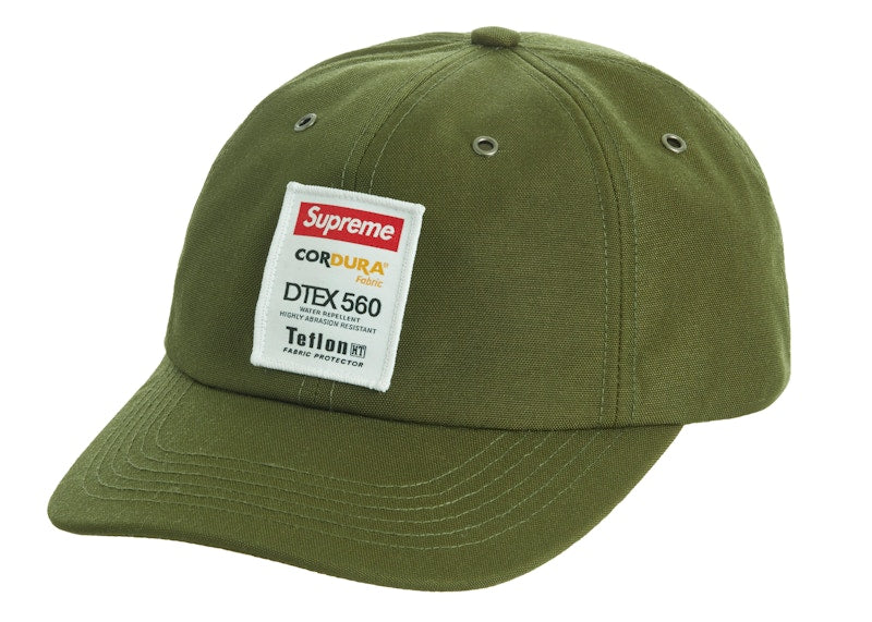 Supreme Cordura Teflon Label 6-Panel Olive