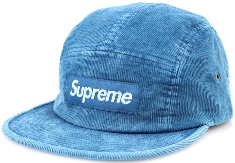 Supreme Corduroy Camp Cap Blue