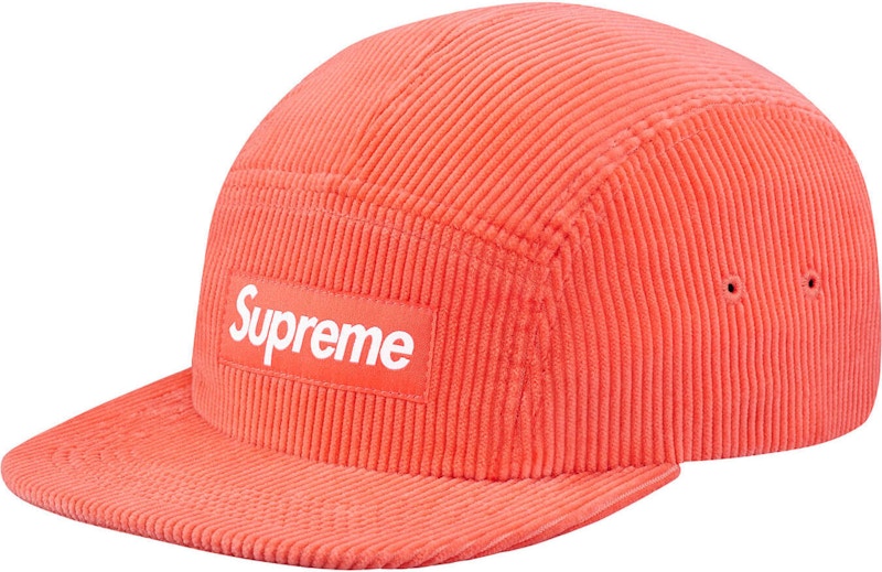 Supreme Corduroy Camp Cap Coral
