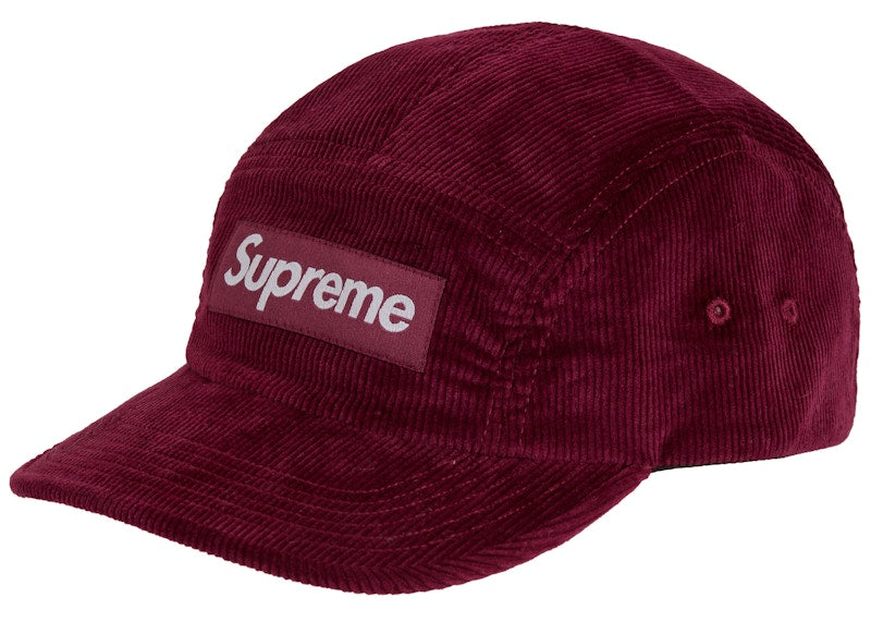Supreme Corduroy Camp Cap (FW22) Magenta