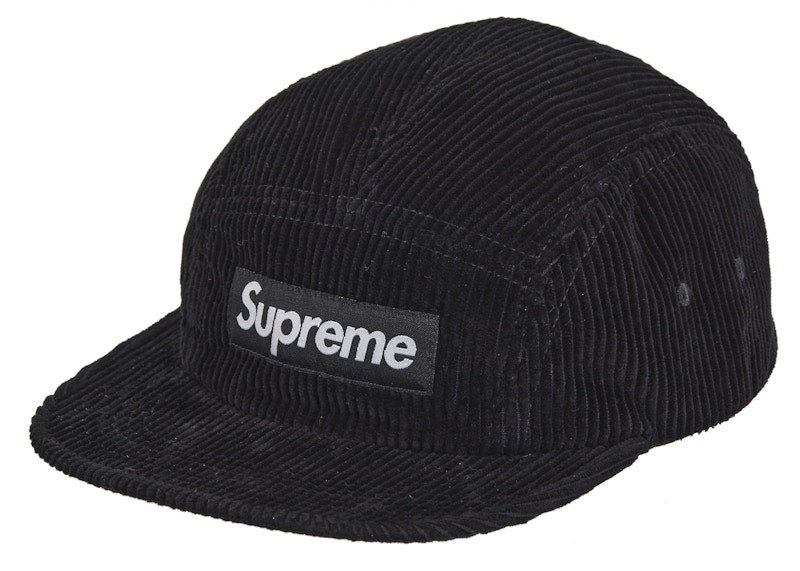 Supreme Corduroy Camp Cap (FW24) Black