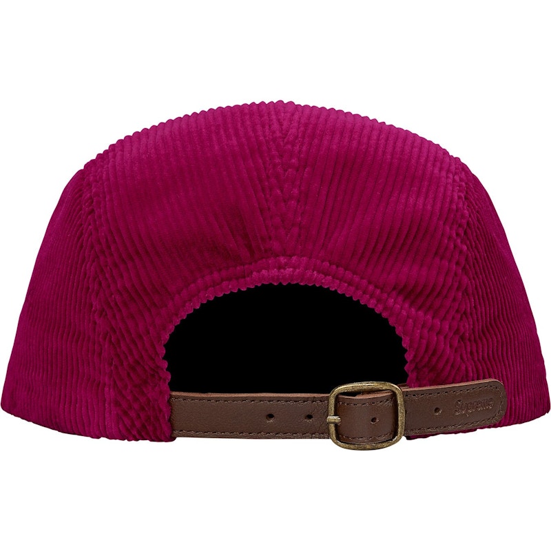 Supreme Corduroy Camp Cap (SS18) Dark Magenta