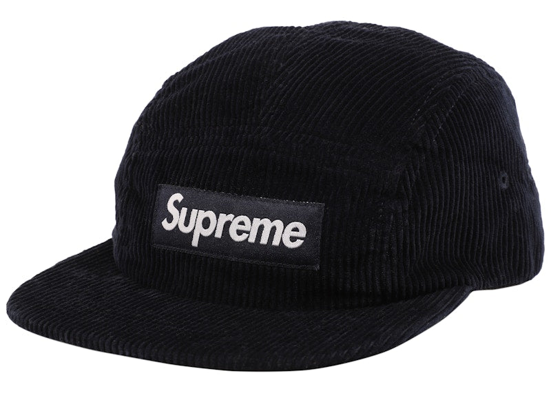 Supreme Corduroy Camp Cap (SS18) Navy