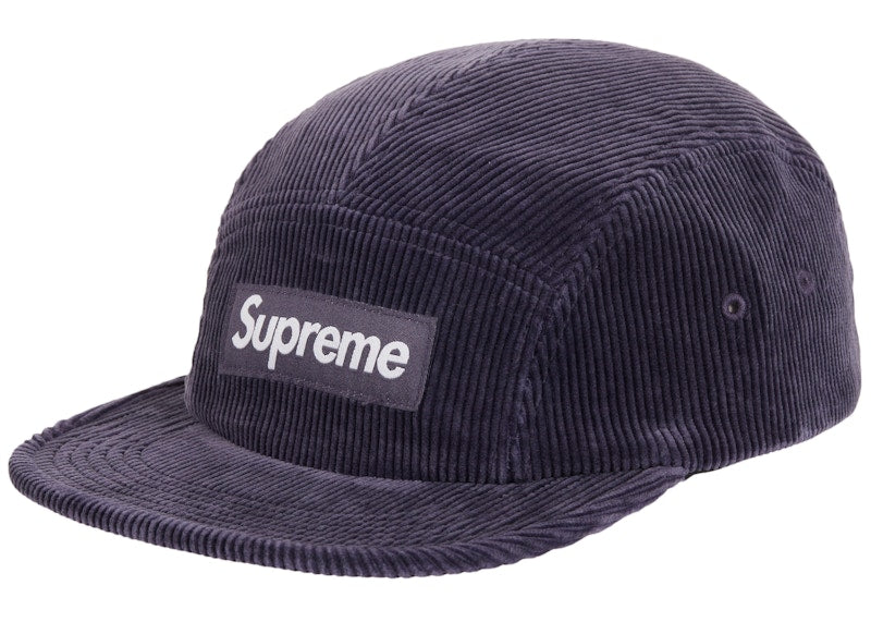 Supreme Corduroy Camp Cap (SS25) Navy