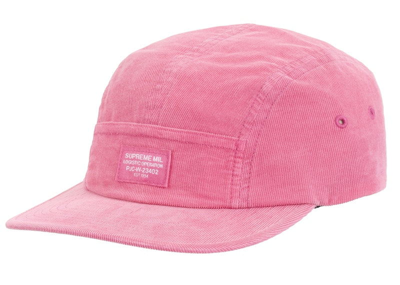Supreme Corduroy Pocket Camp Cap (FW24) Pink