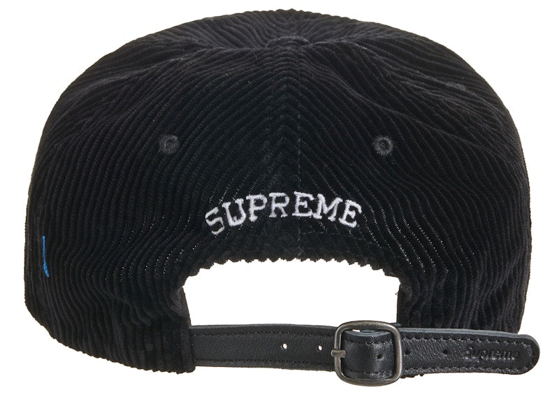 Supreme Corduroy S Logo 6-Panel (FW23) Black