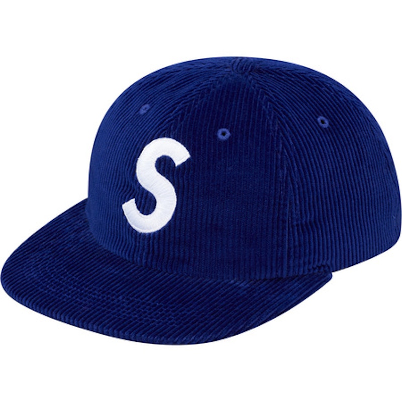 Supreme Corduroy S Logo 6 Panel Royal