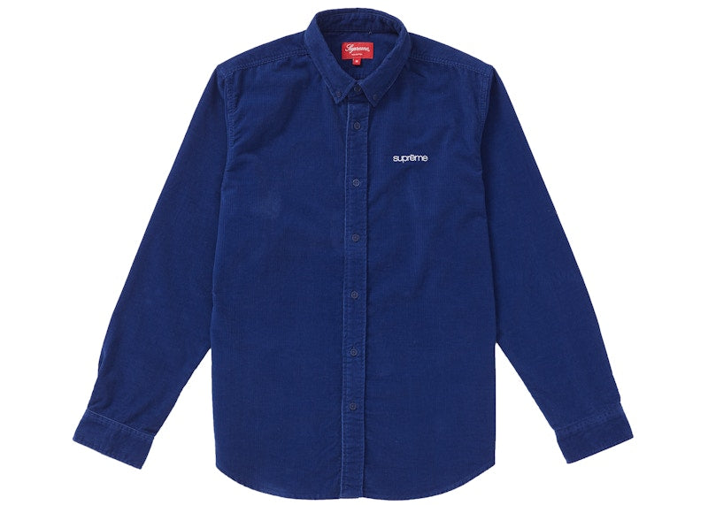 Supreme Corduroy Shirt Blue