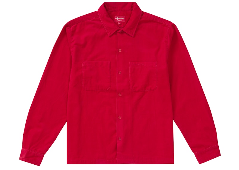 Supreme Corduroy Shirt (FW19) Red