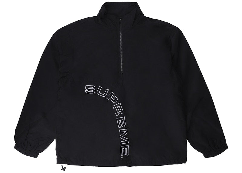 Supreme Corner Arc Half Zip Pullover Black