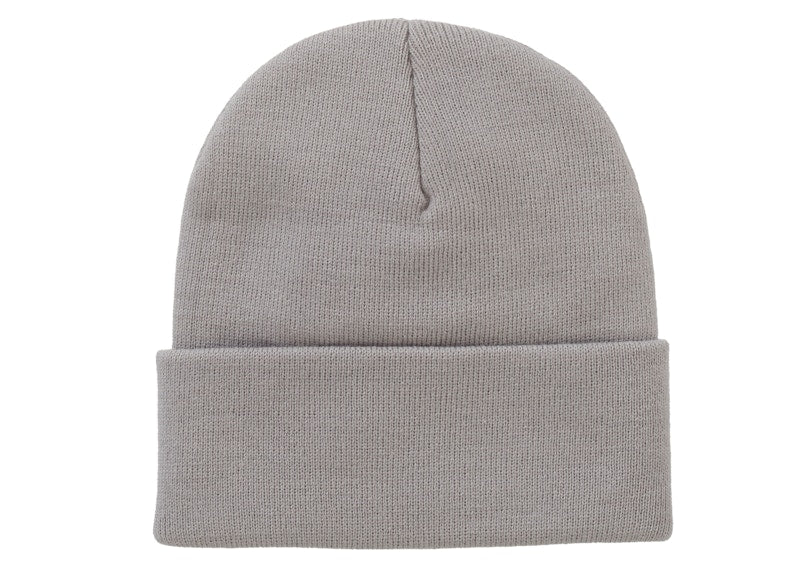 Supreme Crest Beanie Grey