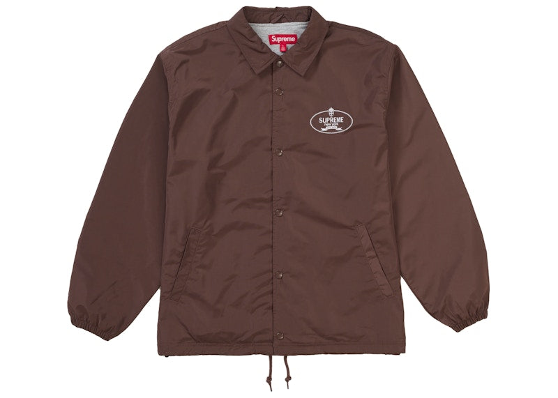 Supreme Crest Coaches Jacket Brown