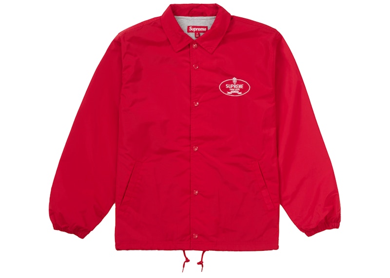 Supreme Crest Coaches Jacket Red
