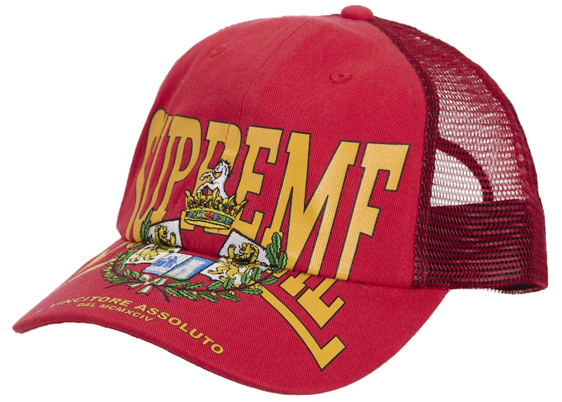 Supreme Crest Mesh Back 6-Panel Red