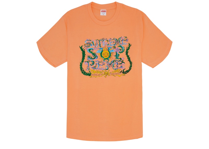 Supreme Crest Tee Peach