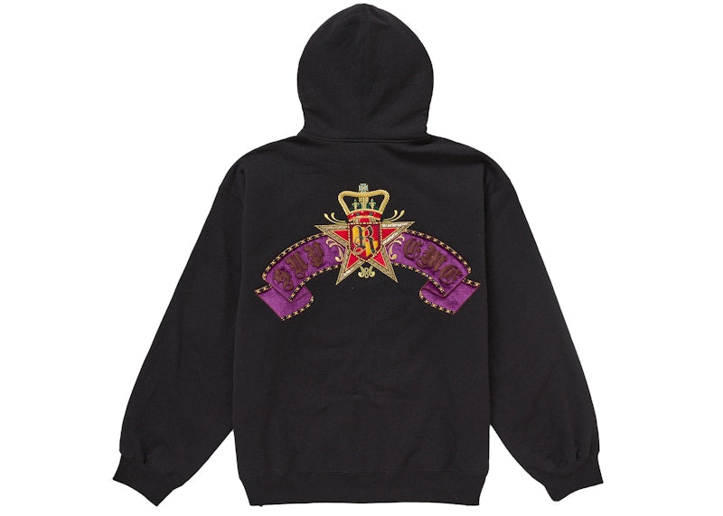 Supreme Crest Zip Up Hooded Sweatshirt Black