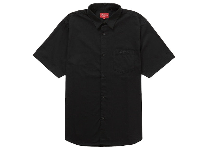 Supreme Croc Patch S/S Work Shirt Black