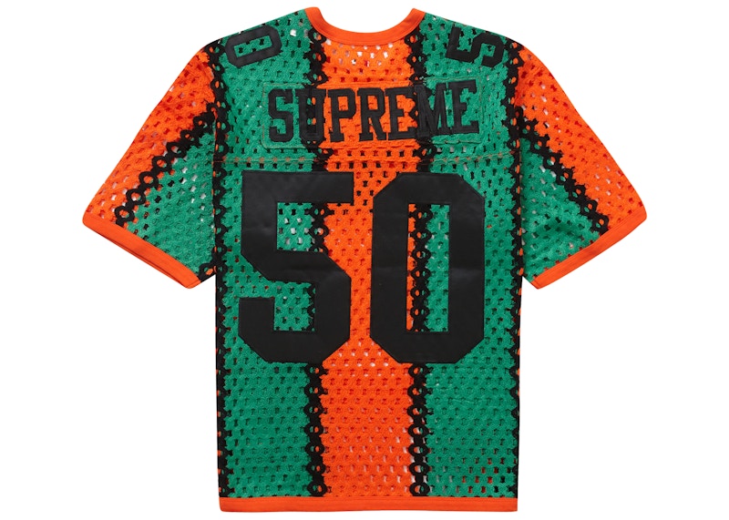 Supreme Crochet Football Jersey Orange