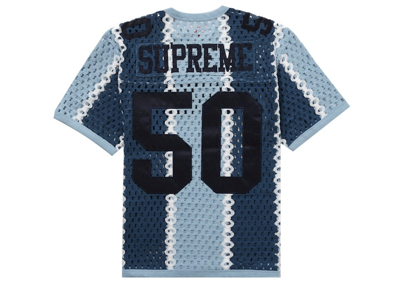 Supreme Crochet Football Jersey Slate