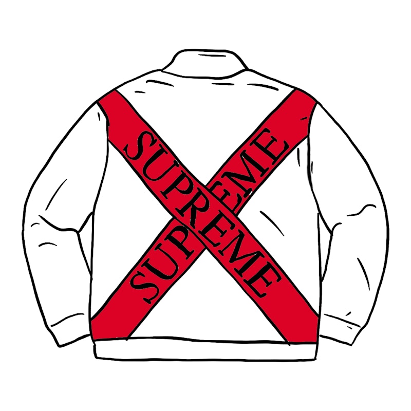 Supreme Cross Half Zip Sweatshirt Ash Grey
