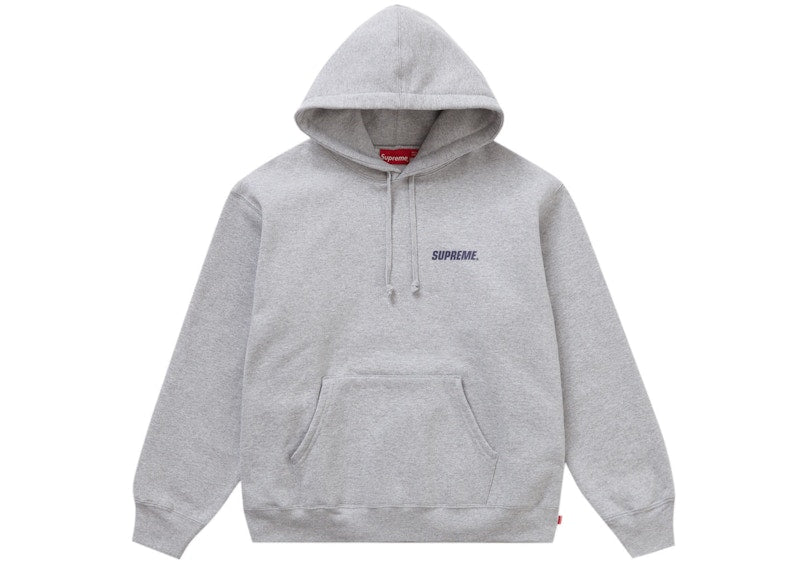 Supreme Crown Hooded Sweatshirt Heather Grey