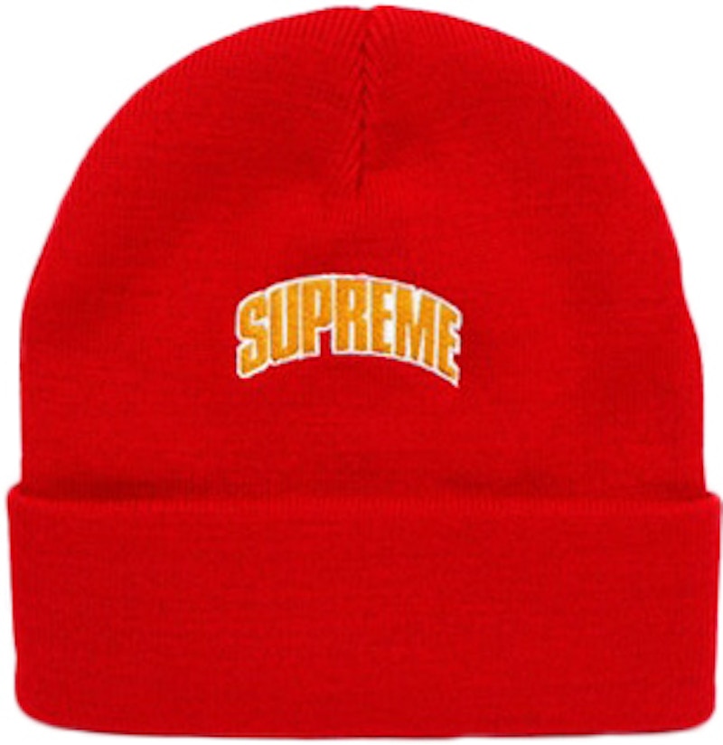 Supreme Crown Logo Beanie Red